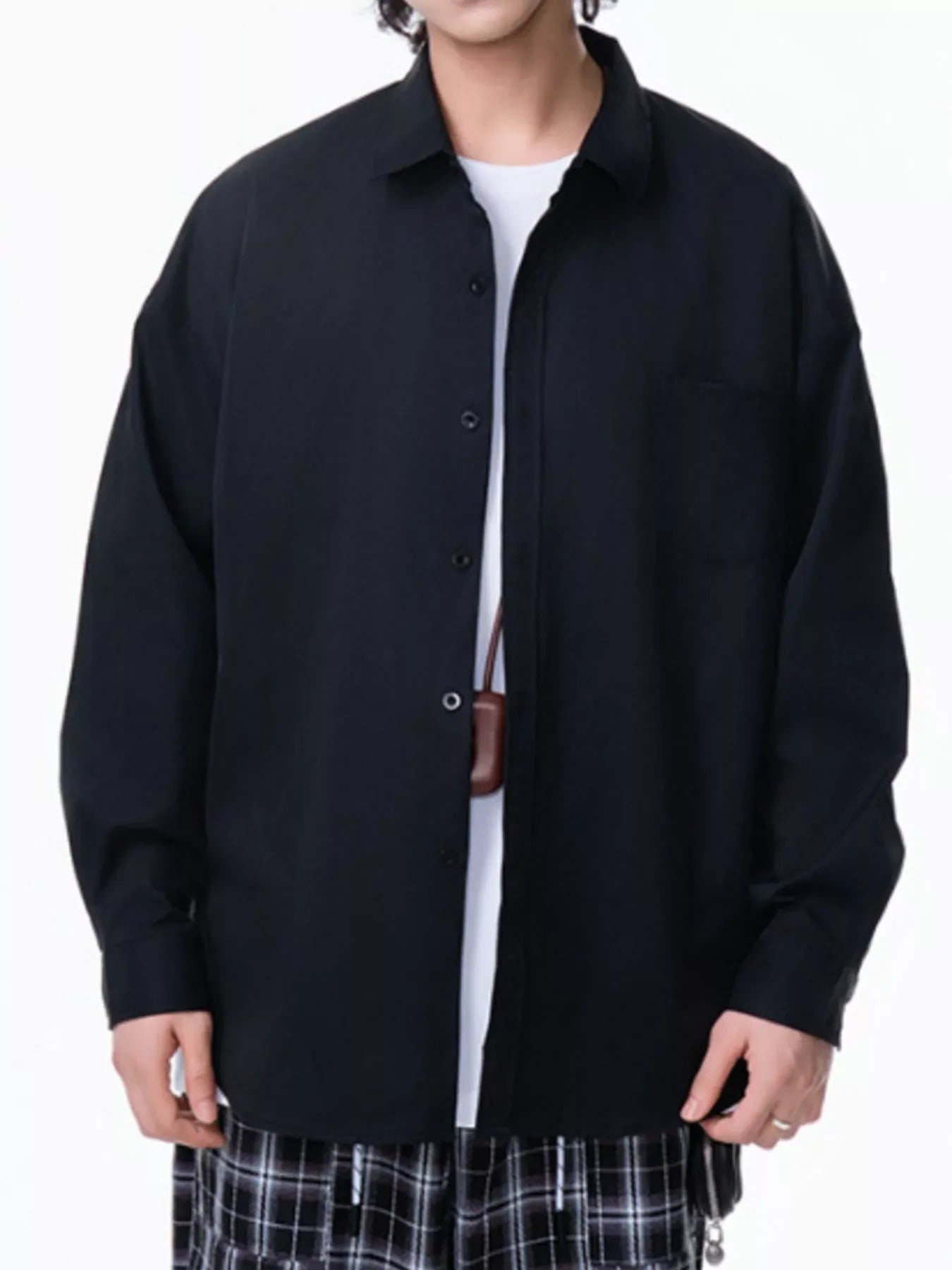 Plus Size Oversized Button Up Long Sleeve Shirt - Southern Shores Clothing