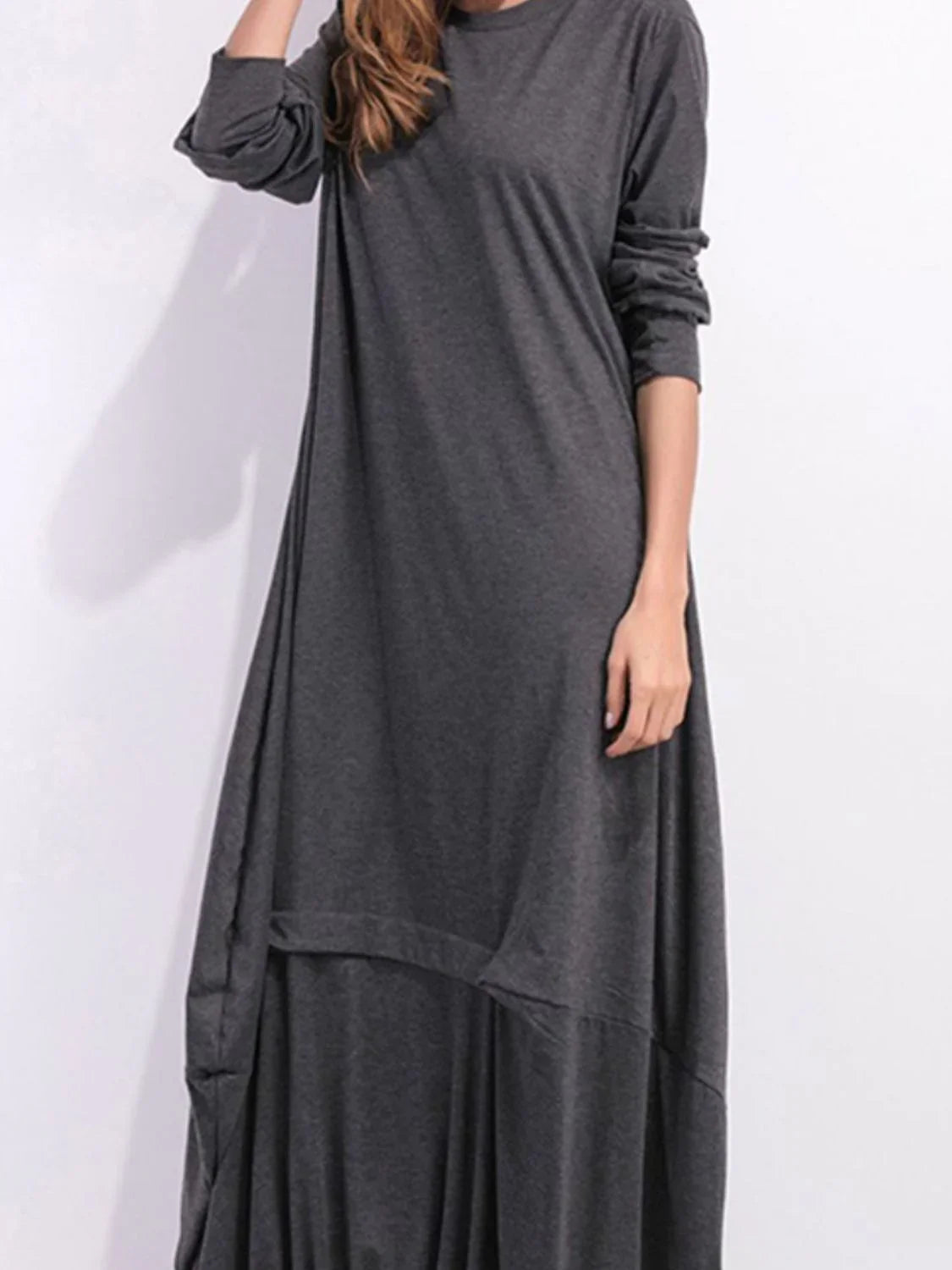 Casual Coastal Long Sleeve Maxi Sweatshirt Dress - Southern Shores Clothing
