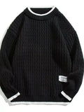 Plus Size Textured Ribbed Knit Sweater Casual - Southern Shores Clothing