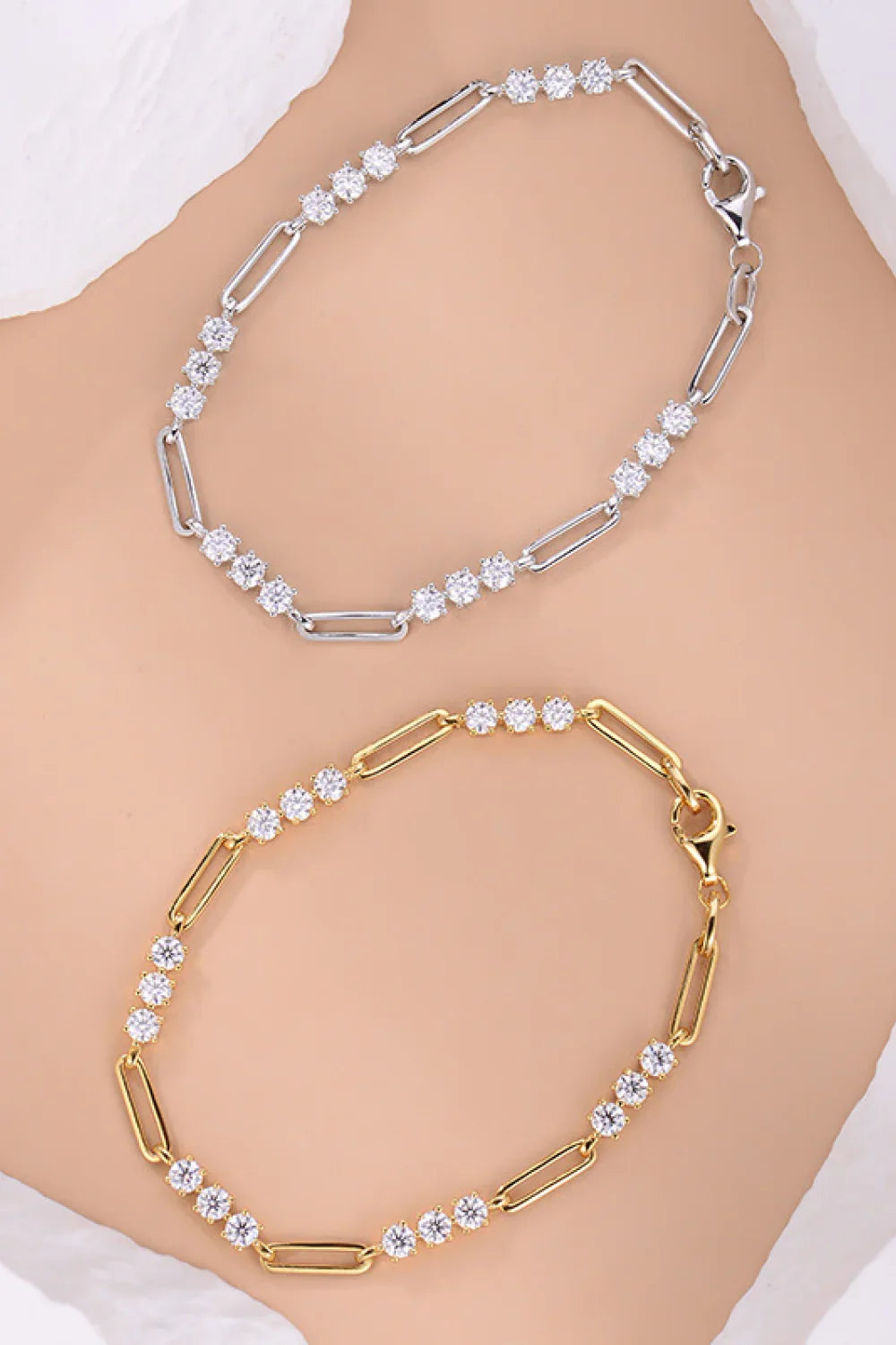 1.8 Carat Moissanite Sterling Silver Bracelet - Southern Shores Clothing