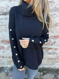 Plus Size Turtleneck Sweater With Stretch - Southern Shores Clothing