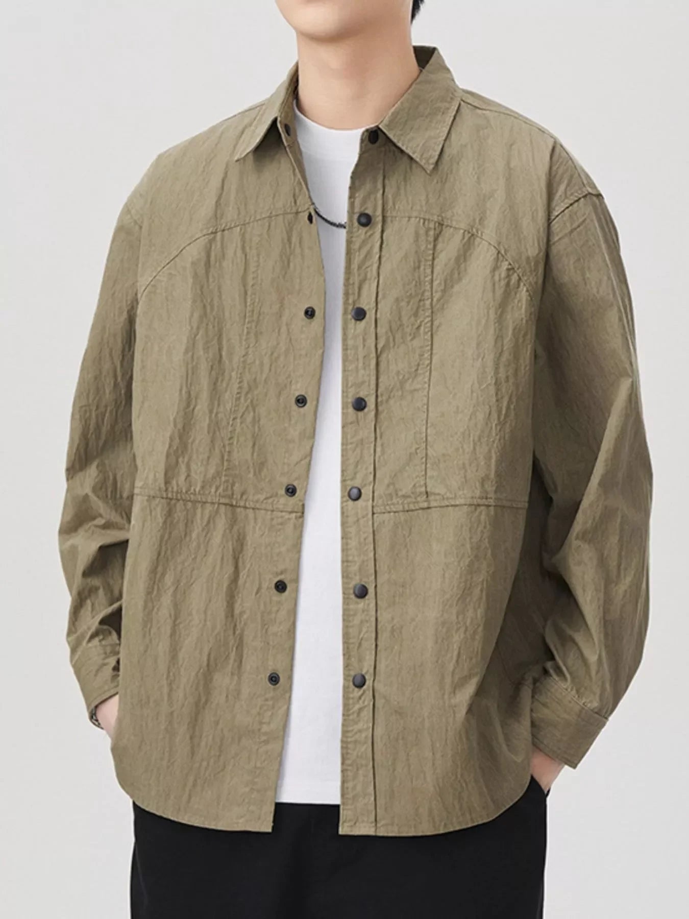 Plus Size Long Sleeve Button Up Shirt Coastal Relaxed Fit - Southern Shores Clothing