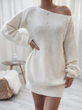 Rib-Knit Mini Sweater Dress - Southern Shores Clothing