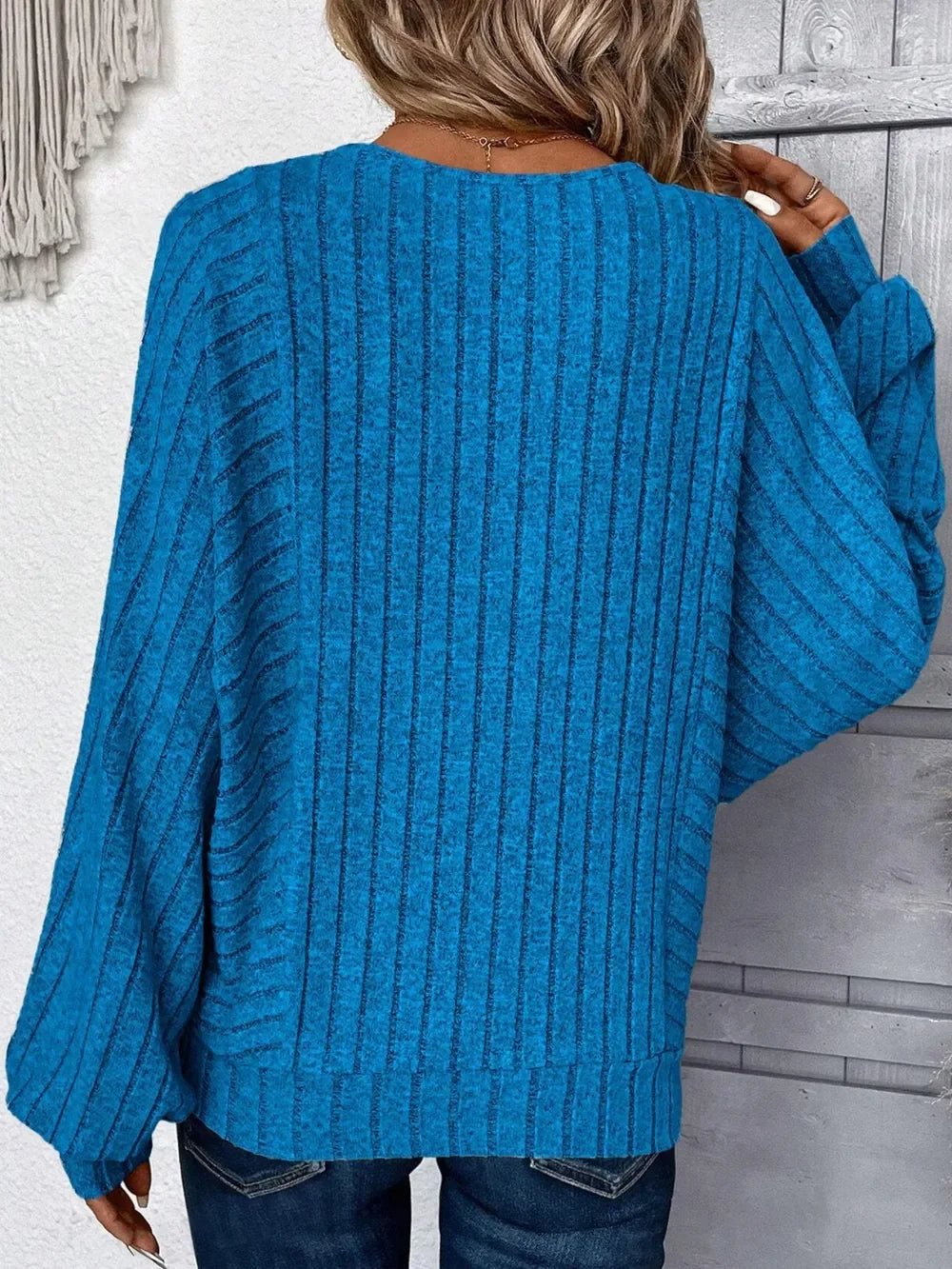 Plus Size Batwing Sleeve Round Neck T Shirt With Stretch - Southern Shores Clothing