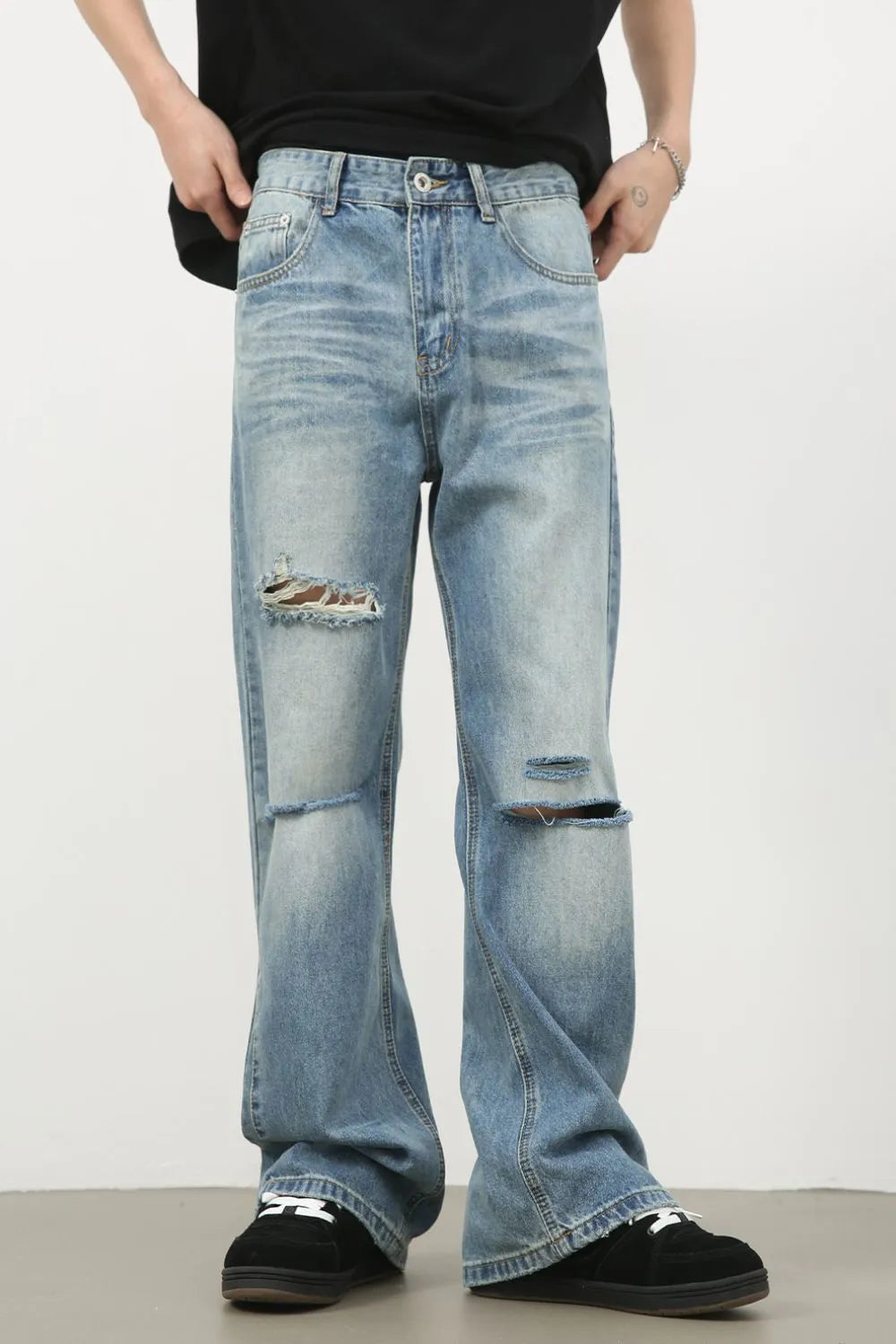 Men's Distressed Jeans