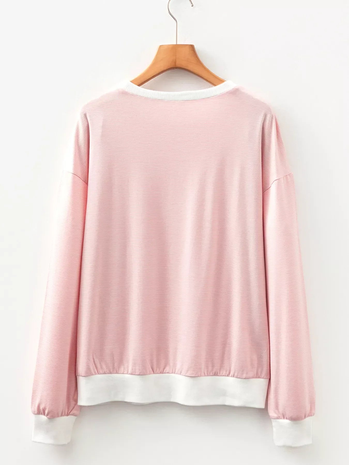 Stripe Contrast Edge Patchwork Long Sleeve Top - Southern Shores Clothing