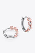 Moissanite Sterling Silver Huggie Earrings - Southern Shores Clothing