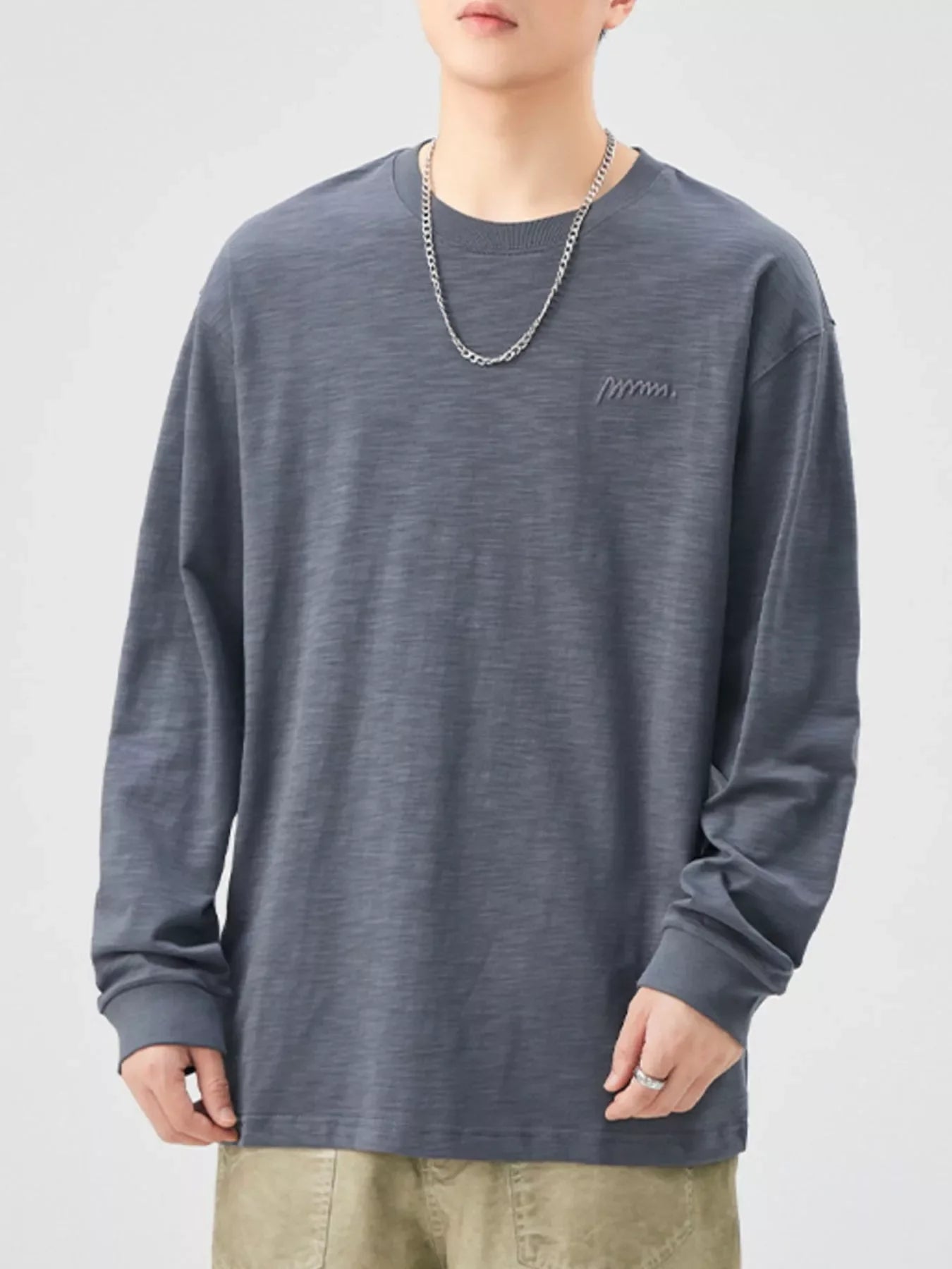 Plus Size Long Sleeve Cotton T Shirt Casual - Southern Shores Clothing