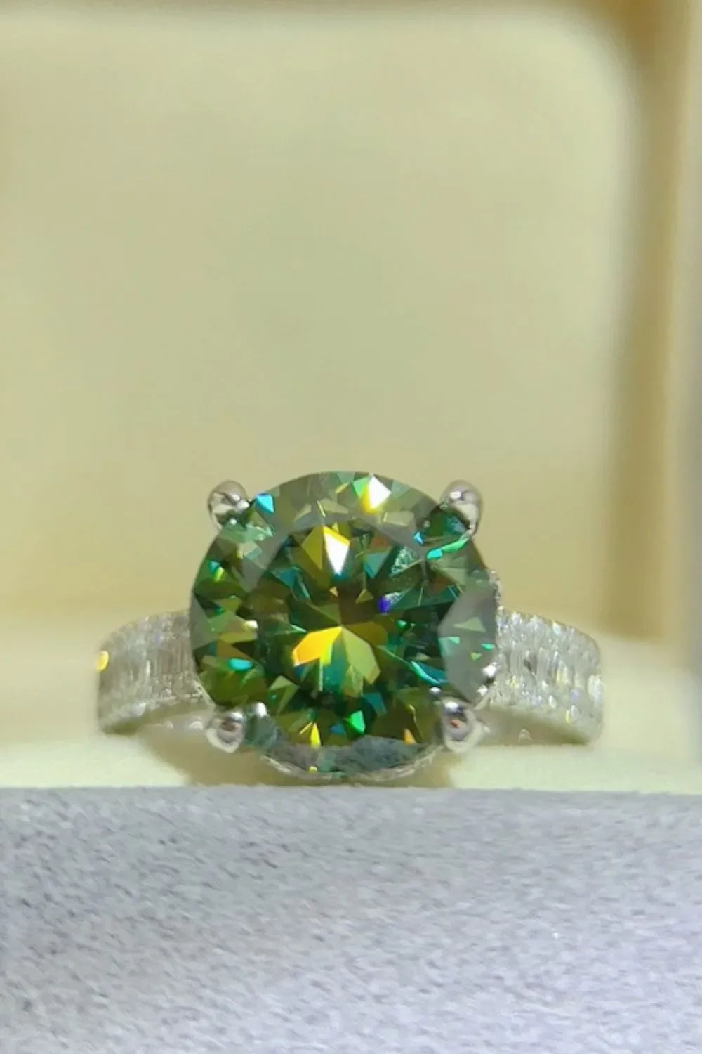Coastal Inspired 5 Carat Moissanite Sterling Silver Ring - Southern Shores Clothing