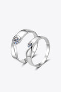 Minimalist Moissanite Sterling Silver Ring - Southern Shores Clothing
