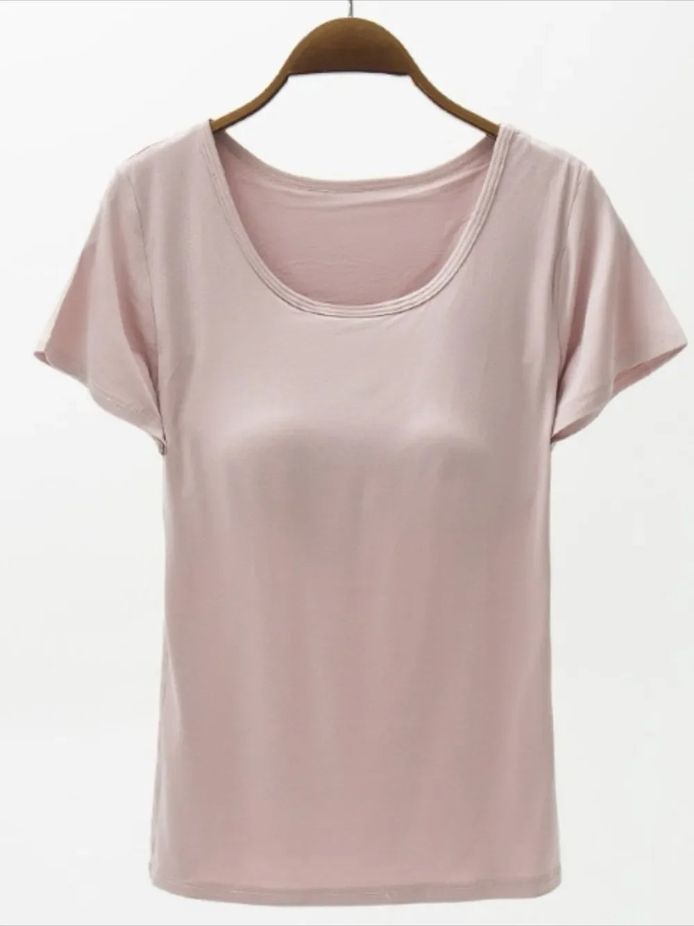 Round Neck Modal T-Shirt with Bra - Southern Shores Clothing