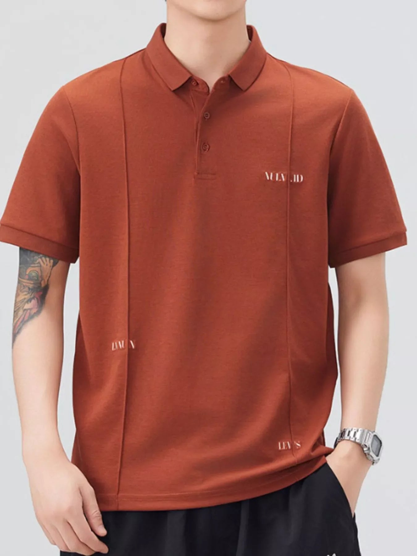 Plus Size Polo Shirt With Button Detail Classic - Southern Shores Clothing
