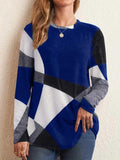 Color Block Round Neck T Shirt With Opaque Fabric - Southern Shores Clothing