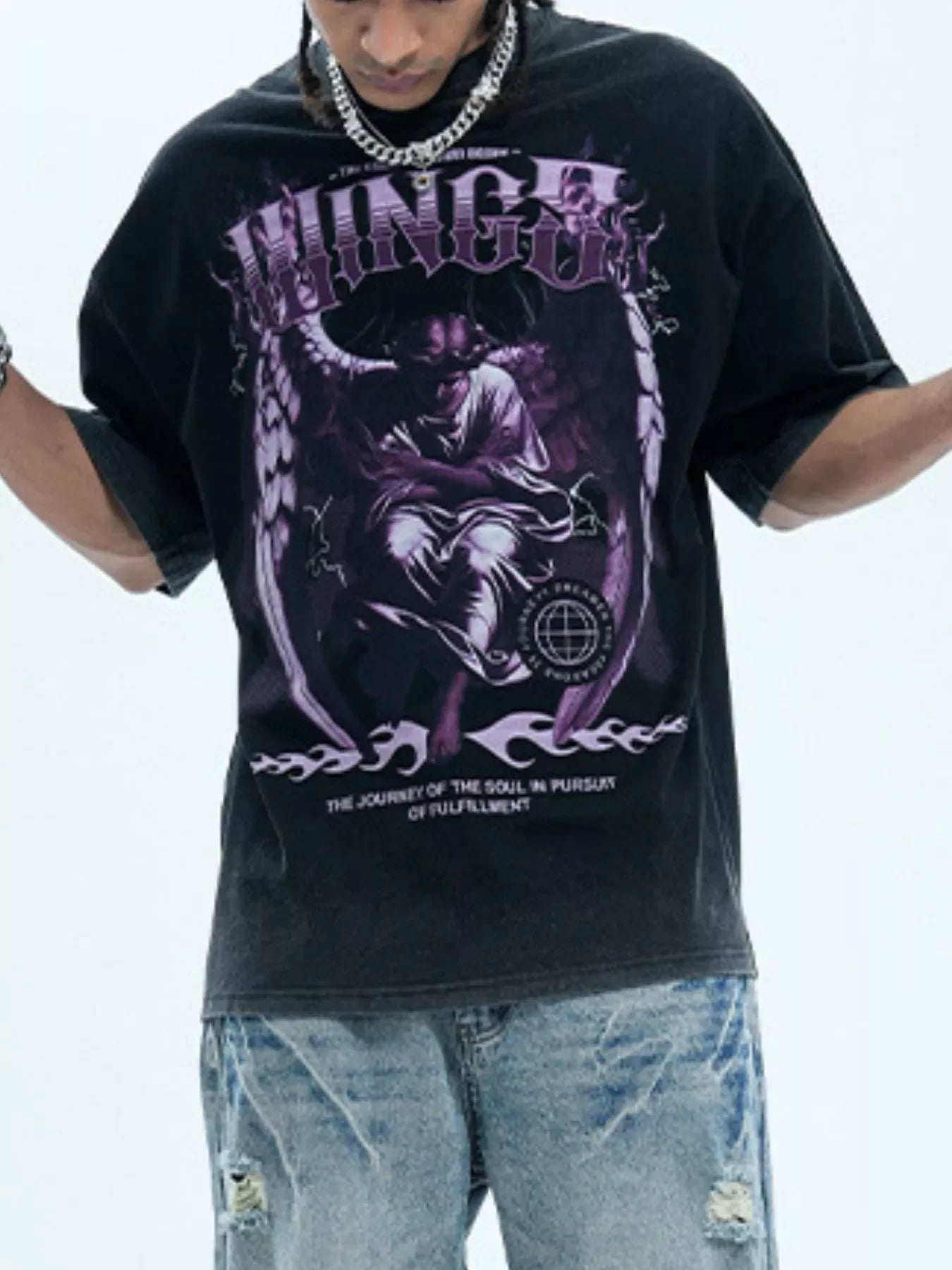 Oversized Graphic Short Sleeve T Shirt Relaxed Fit - Southern Shores Clothing