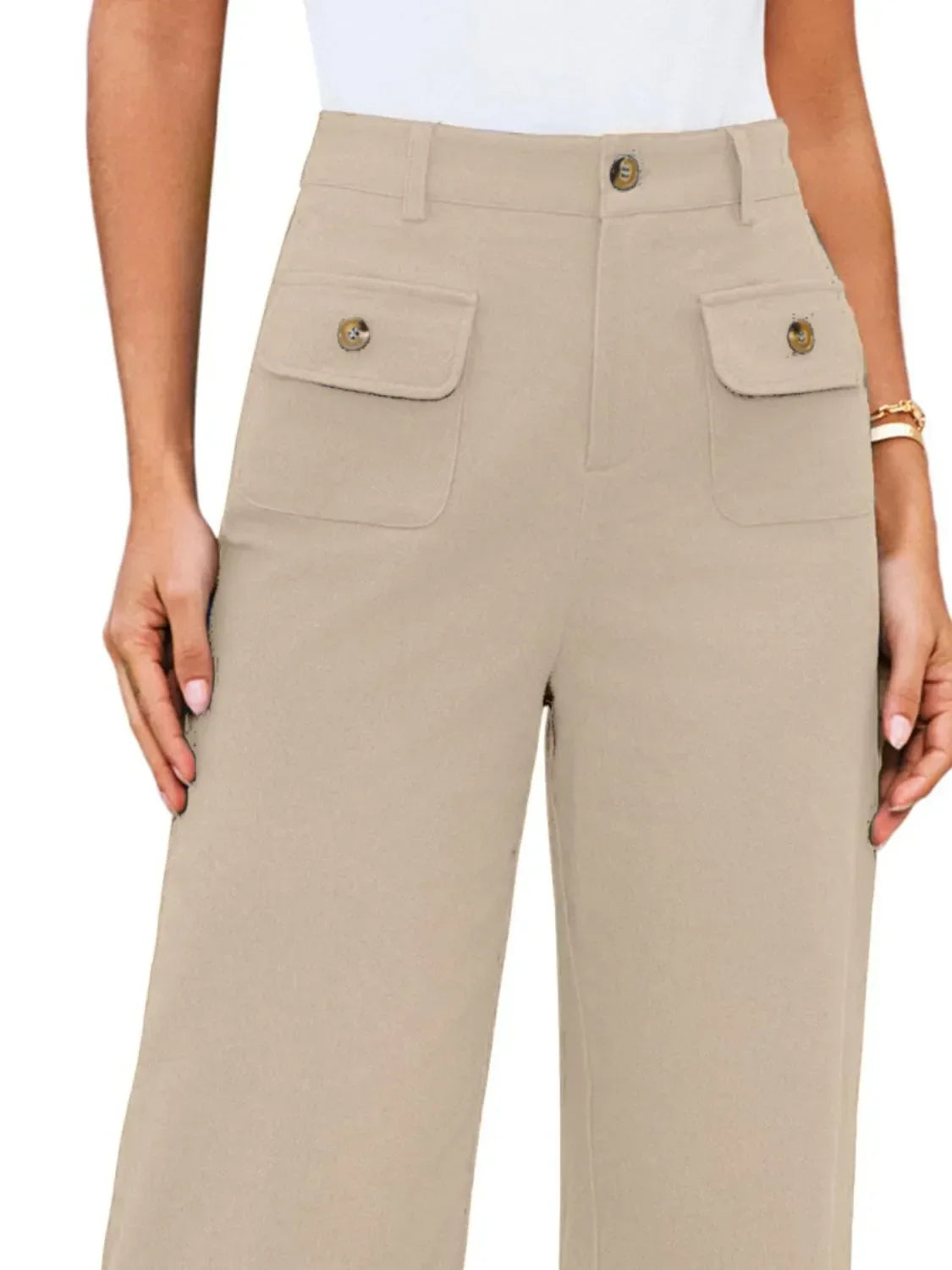 High Waist Wide Leg Relaxed Pants With Comfortable Fit - Southern Shores Clothing