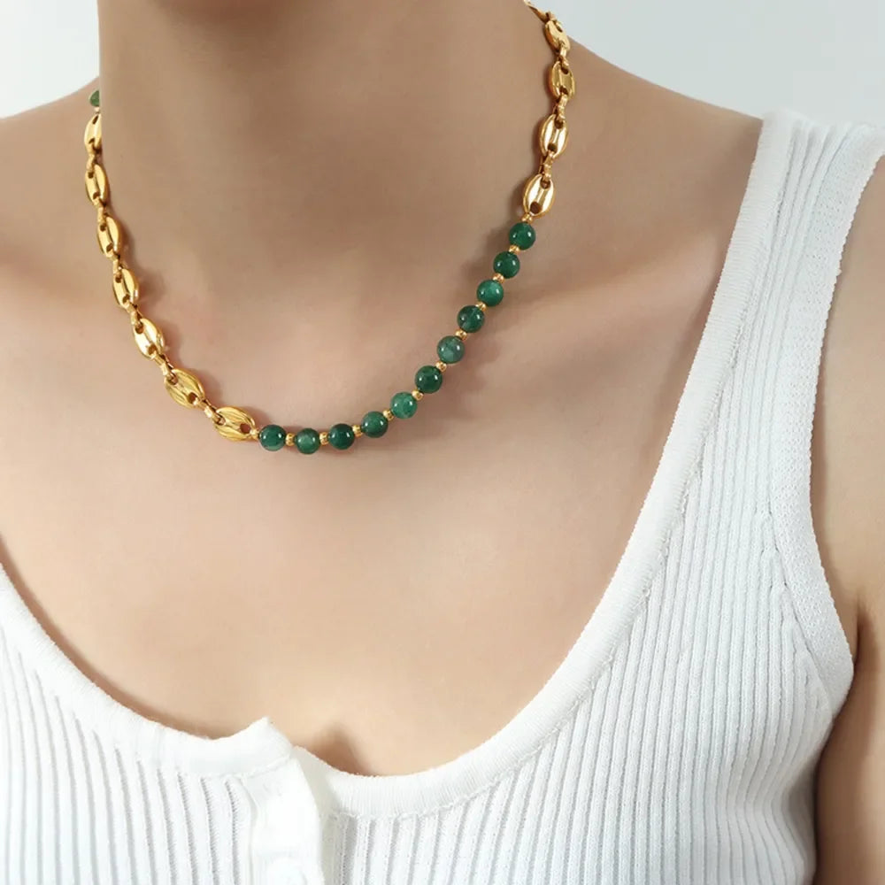 Beaded Titanium Steel Necklace Adjustable Hypoallergenic - Southern Shores Clothing