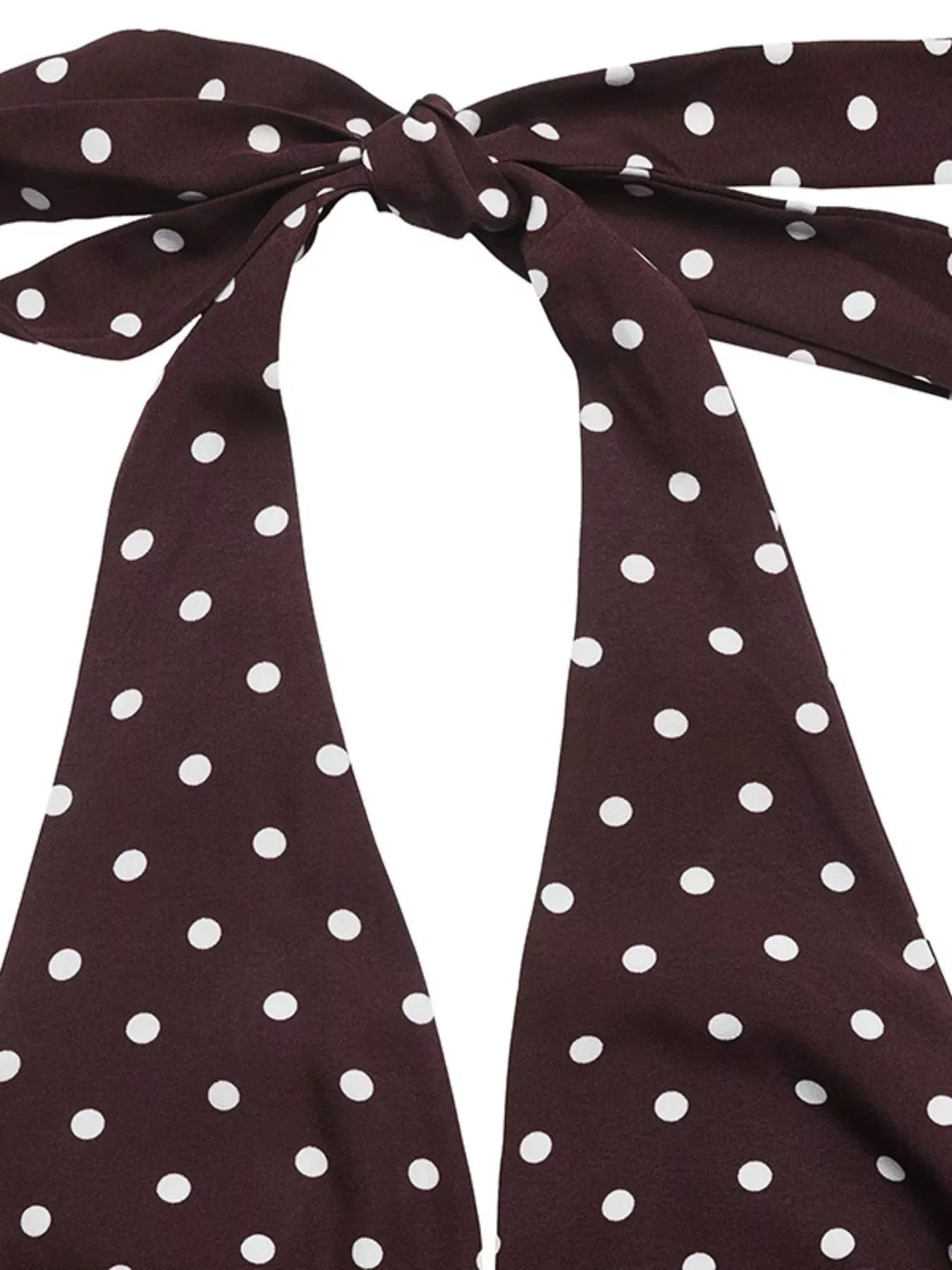 Halter Neck Maxi Dress With Polka Dot Pattern - Southern Shores Clothing