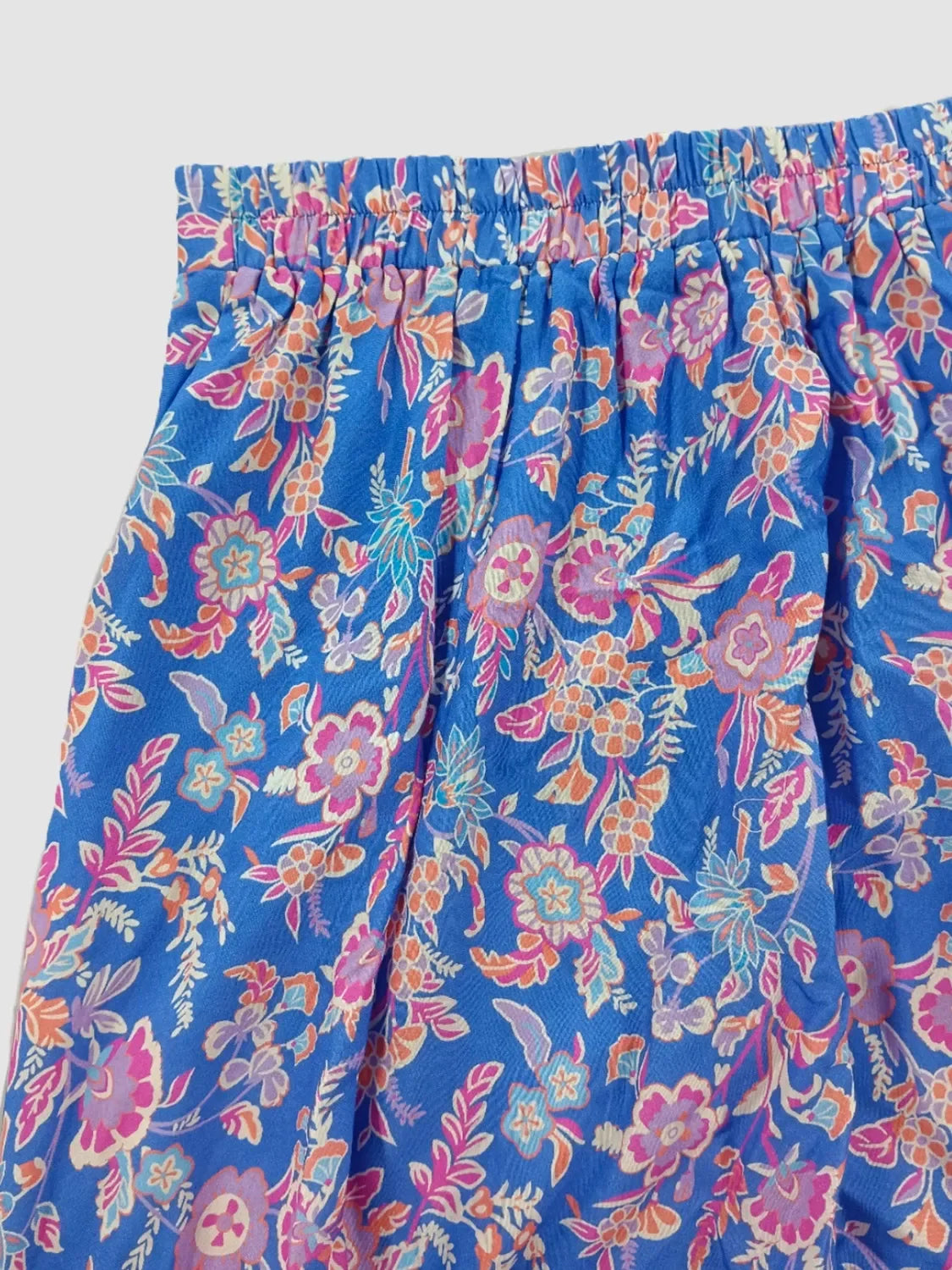 Smocked Off Shoulder Floral Top And Skirt Two Piece Set - Southern Shores Clothing