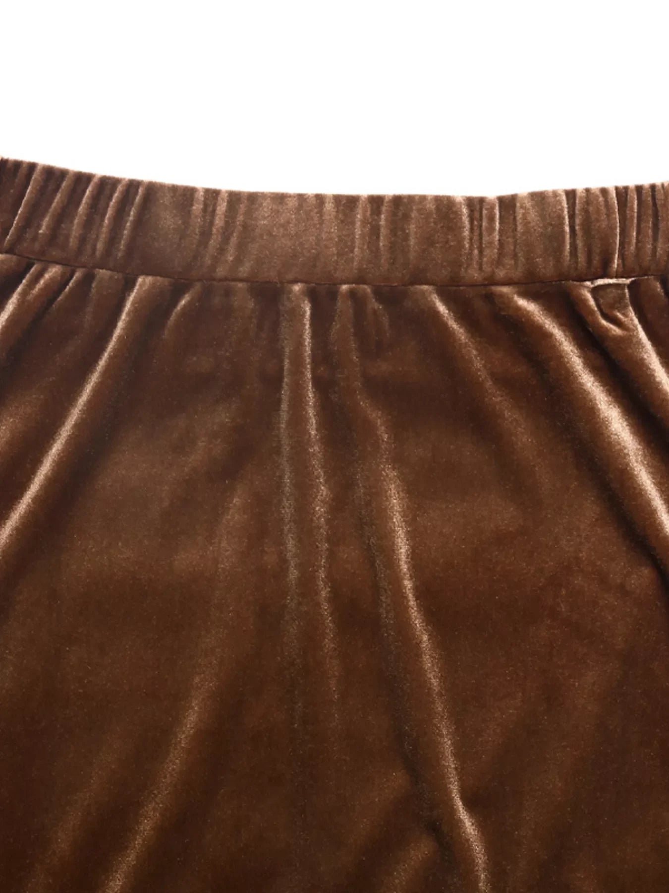 Velvet Tiered Midi Skirt With Soft Draped Layers - Southern Shores Clothing