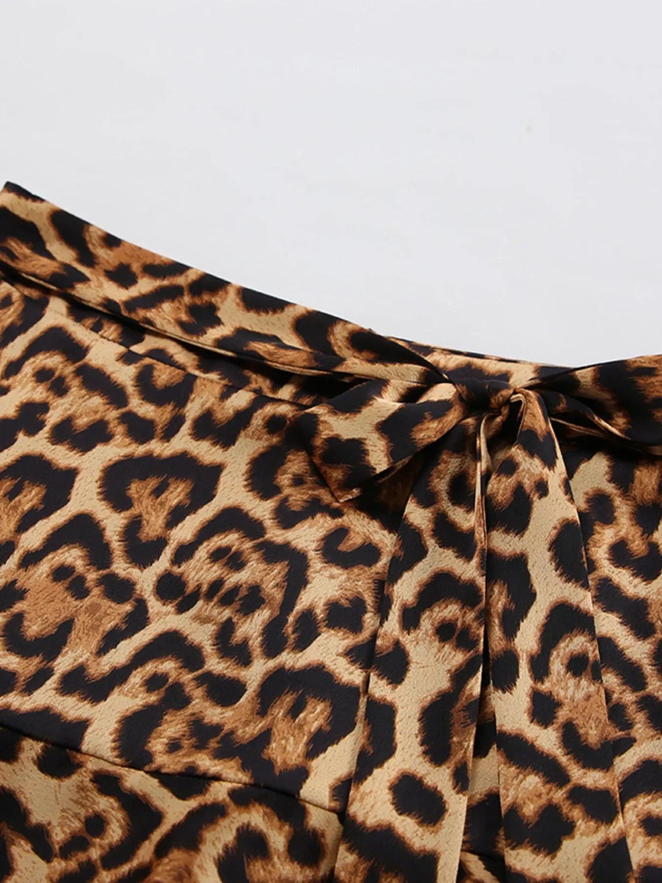 Leopard Print Mini Skirt With Flattering Fit - Southern Shores Clothing