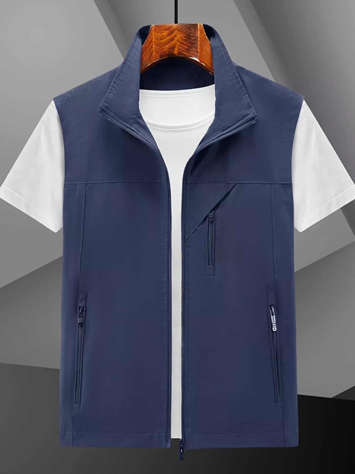 Plus Size Lightweight Zip-Up Vest For Layering - Southern Shores Clothing