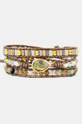Triple Layer Natural Stone Beaded Bracelet - Southern Shores Clothing
