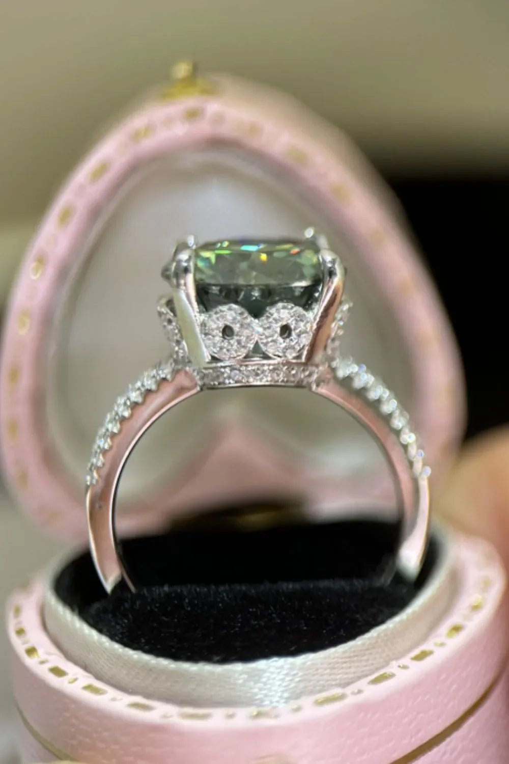 Coastal Inspired 5 Carat Moissanite Sterling Silver Ring - Southern Shores Clothing