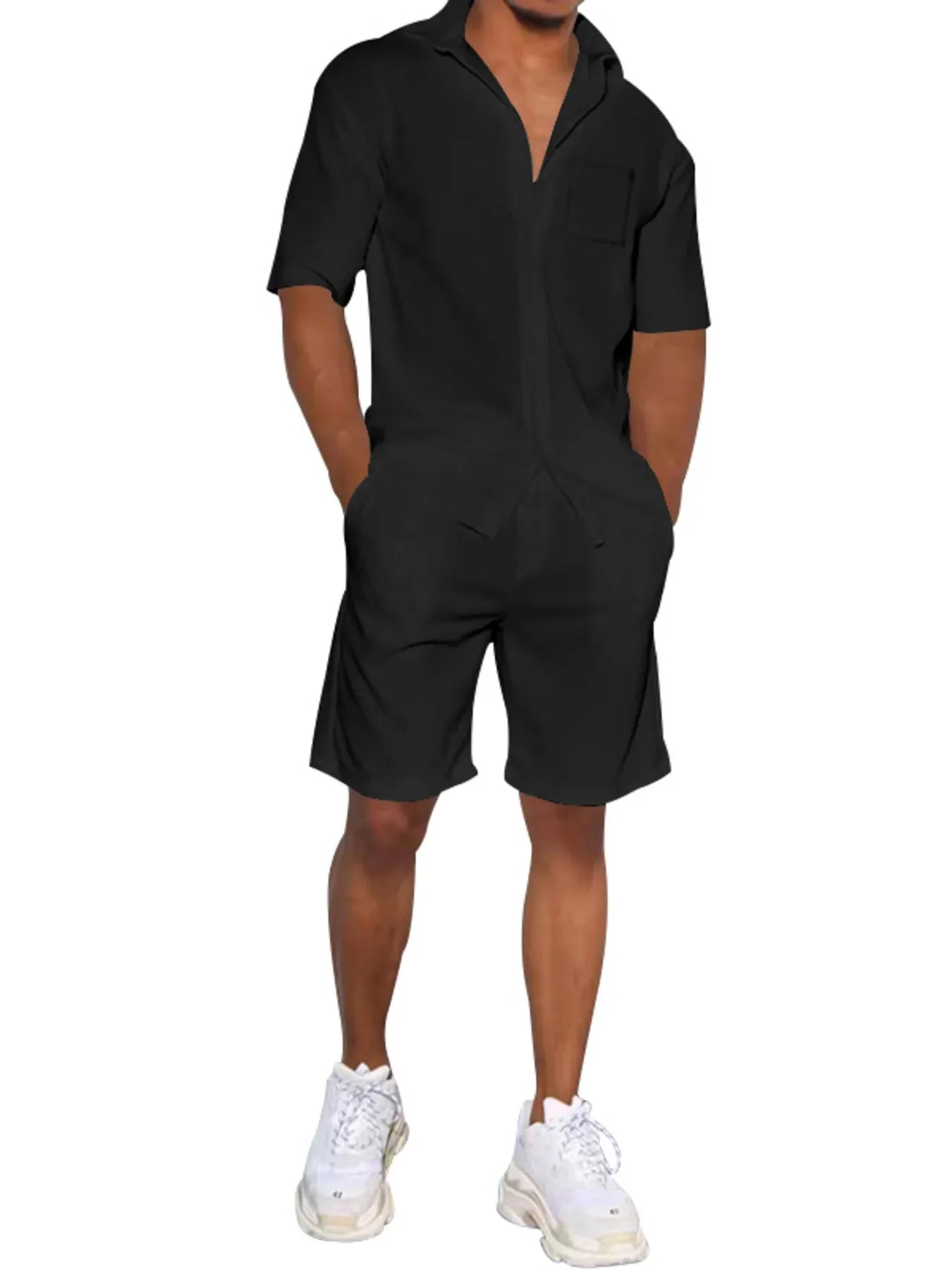 Men's Plus Size Button Up Shirt and Shorts Set - Southern Shores Clothing