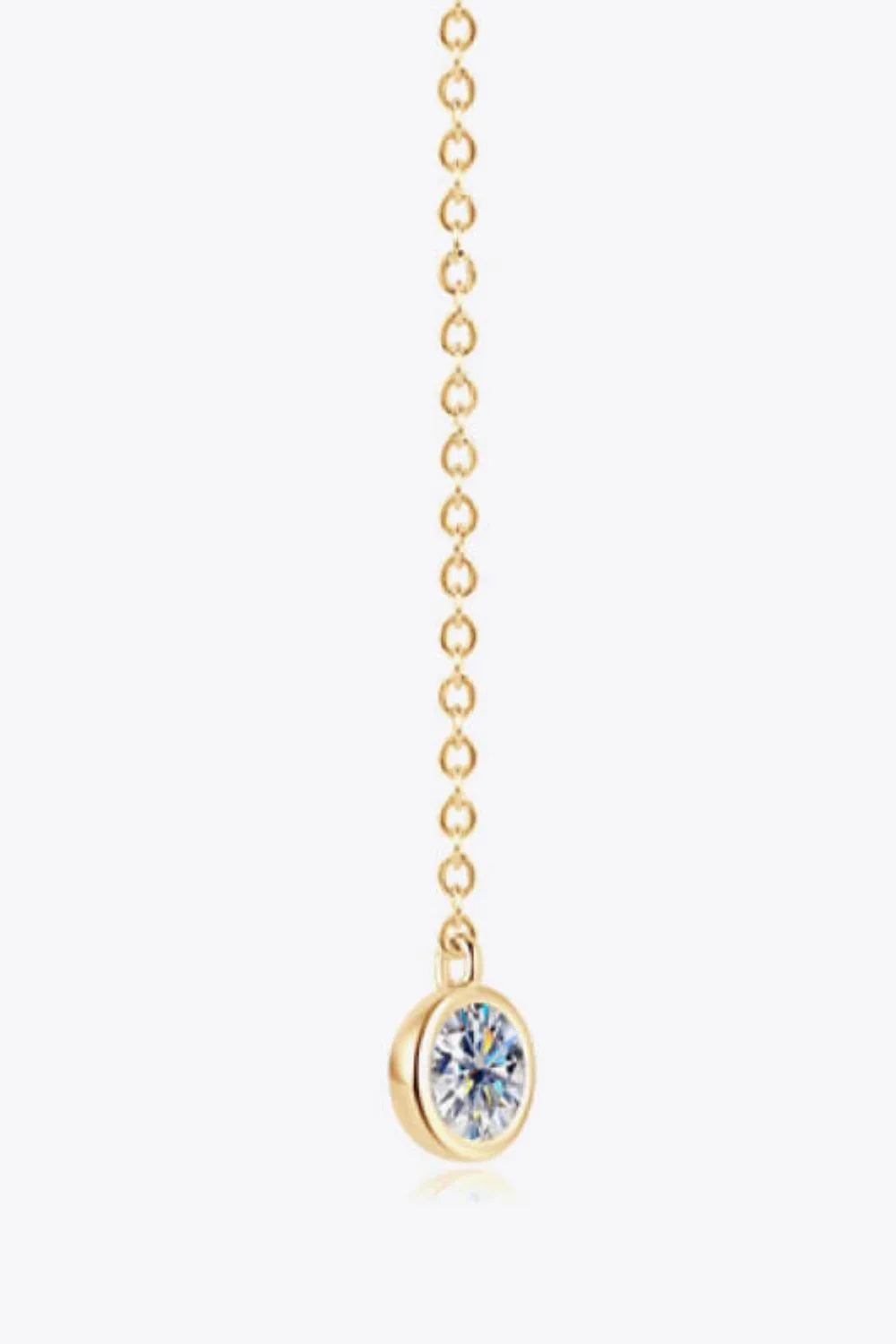Lightweight Minimalist Moissanite Chain Earrings - Southern Shores Clothing