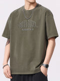 Plus Size Graphic Round Neck Short Sleeve Tee With Stretch - Southern Shores Clothing