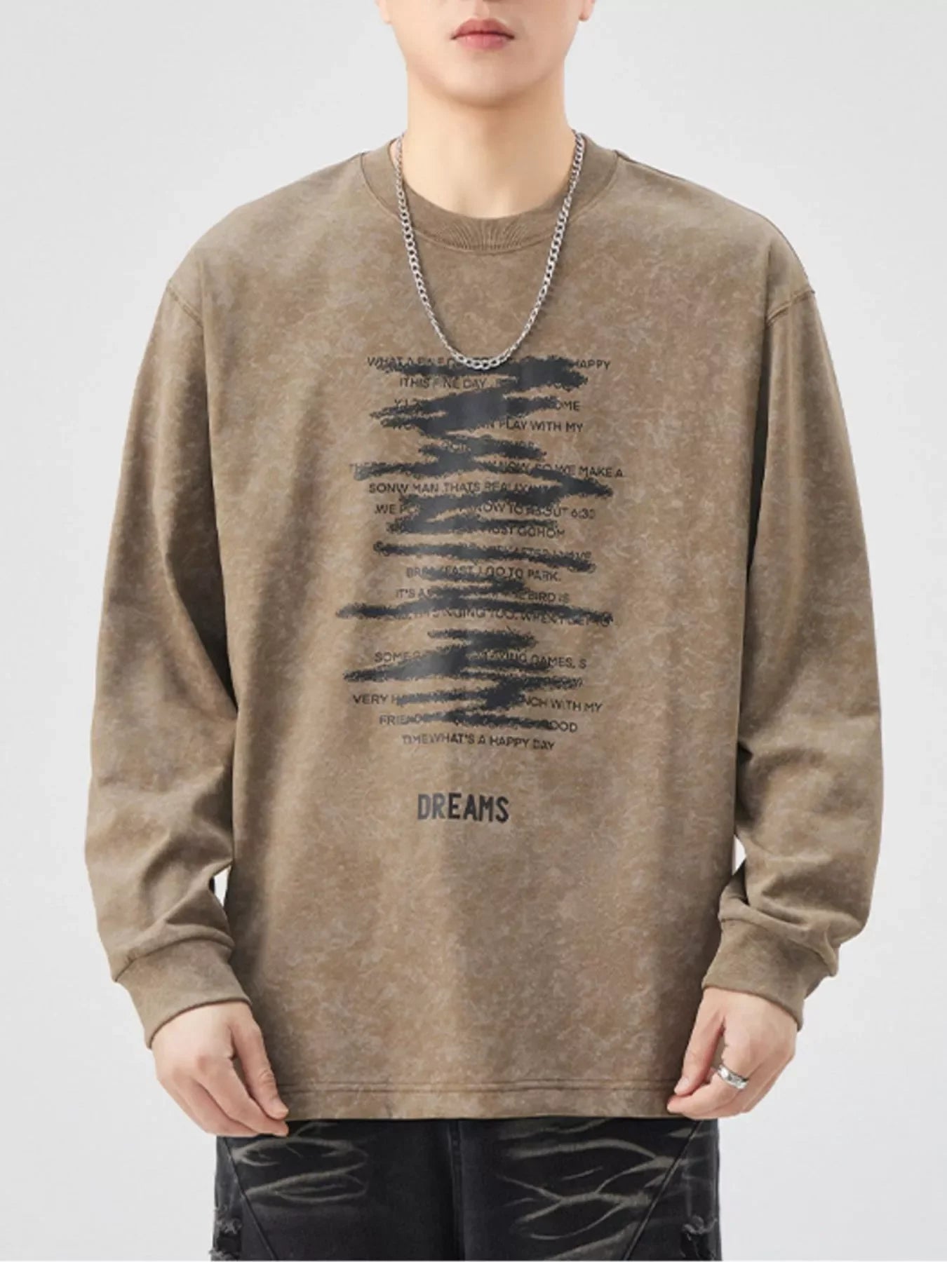 Plus Size Oversized Graphic Long Sleeve T Shirt - Southern Shores Clothing