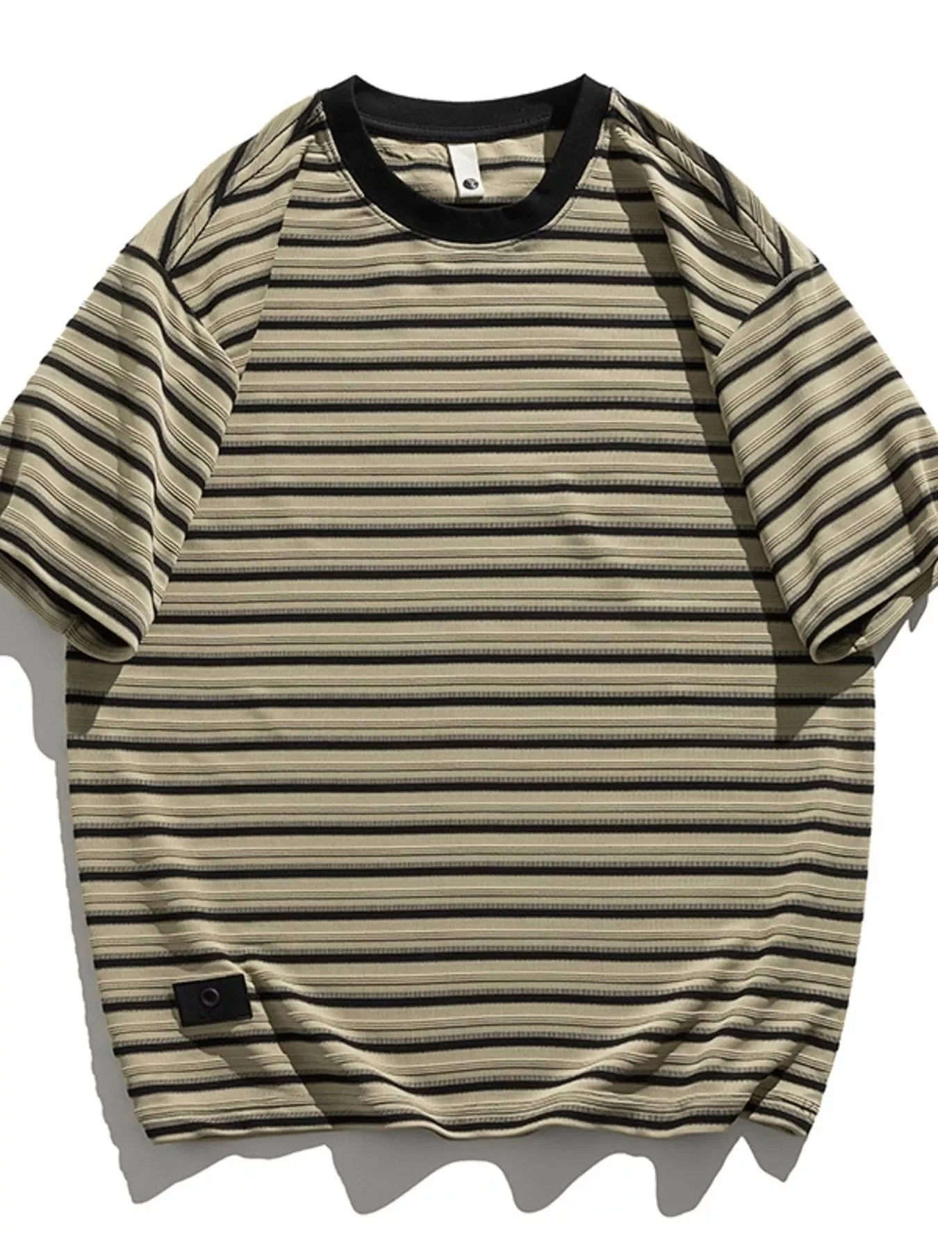 Plus Size Striped Oversized T Shirt With Relaxed Fit - Southern Shores Clothing
