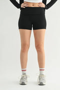 Ribbed Foldover Waist Shorts Breathable Lightweight - Southern Shores Clothing