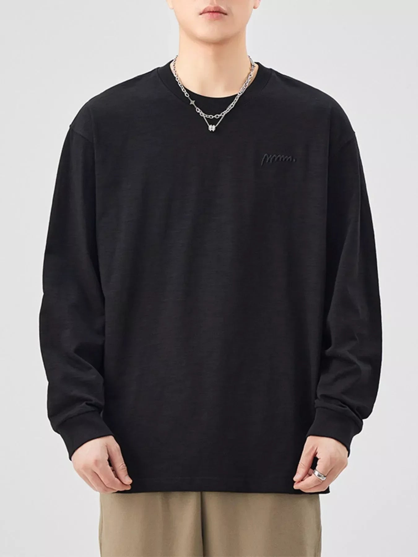 Plus Size Long Sleeve Cotton T Shirt Casual - Southern Shores Clothing