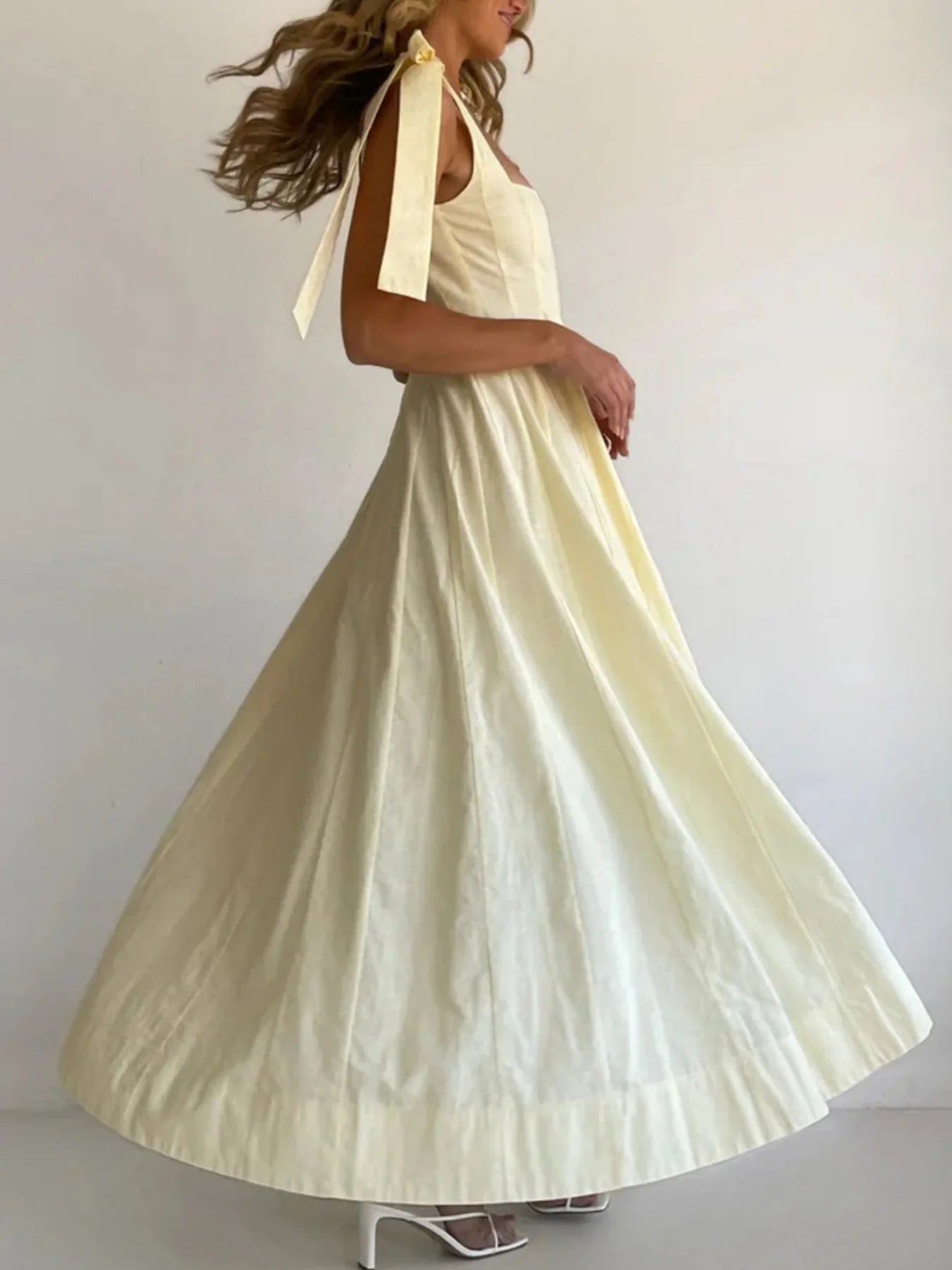 Gradient Tie Shoulder Maxi Dress With Adjustable Straps - Southern Shores Clothing