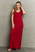 Plus Size Scoop Neck Maxi Tank Dress Beachwear - Southern Shores Clothing