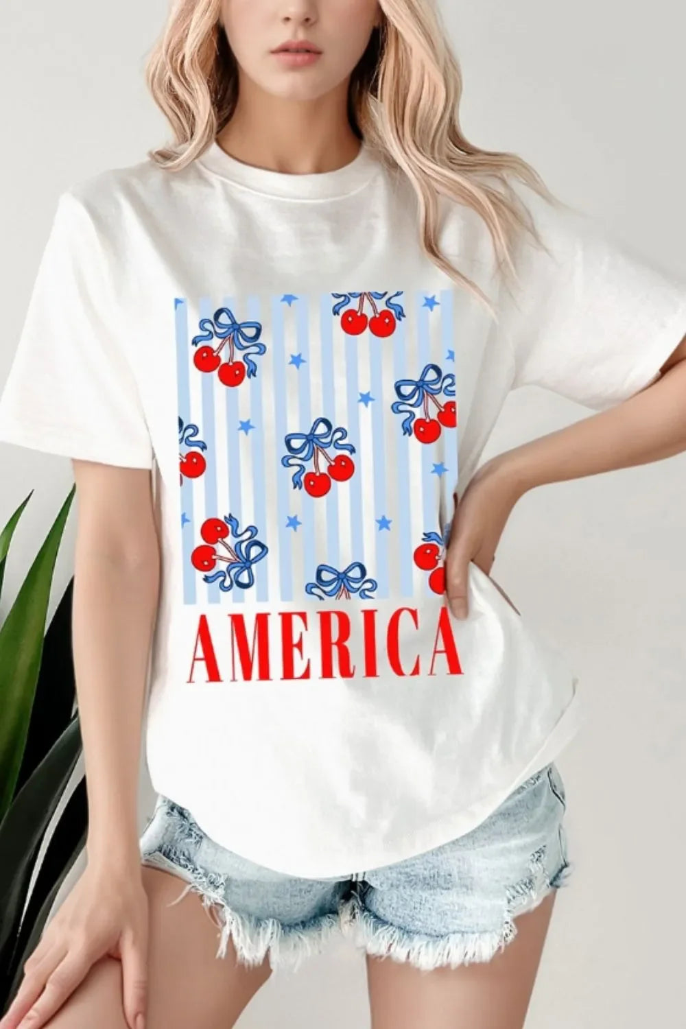 Patriotic America Graphic Crewneck T Shirt - Southern Shores Clothing