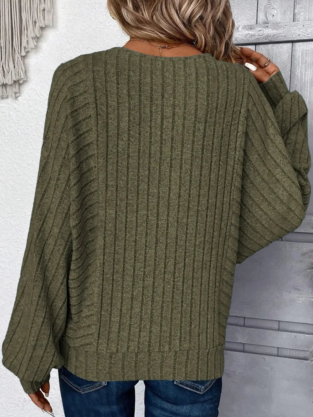 Plus Size Batwing Sleeve Round Neck T Shirt With Stretch - Southern Shores Clothing
