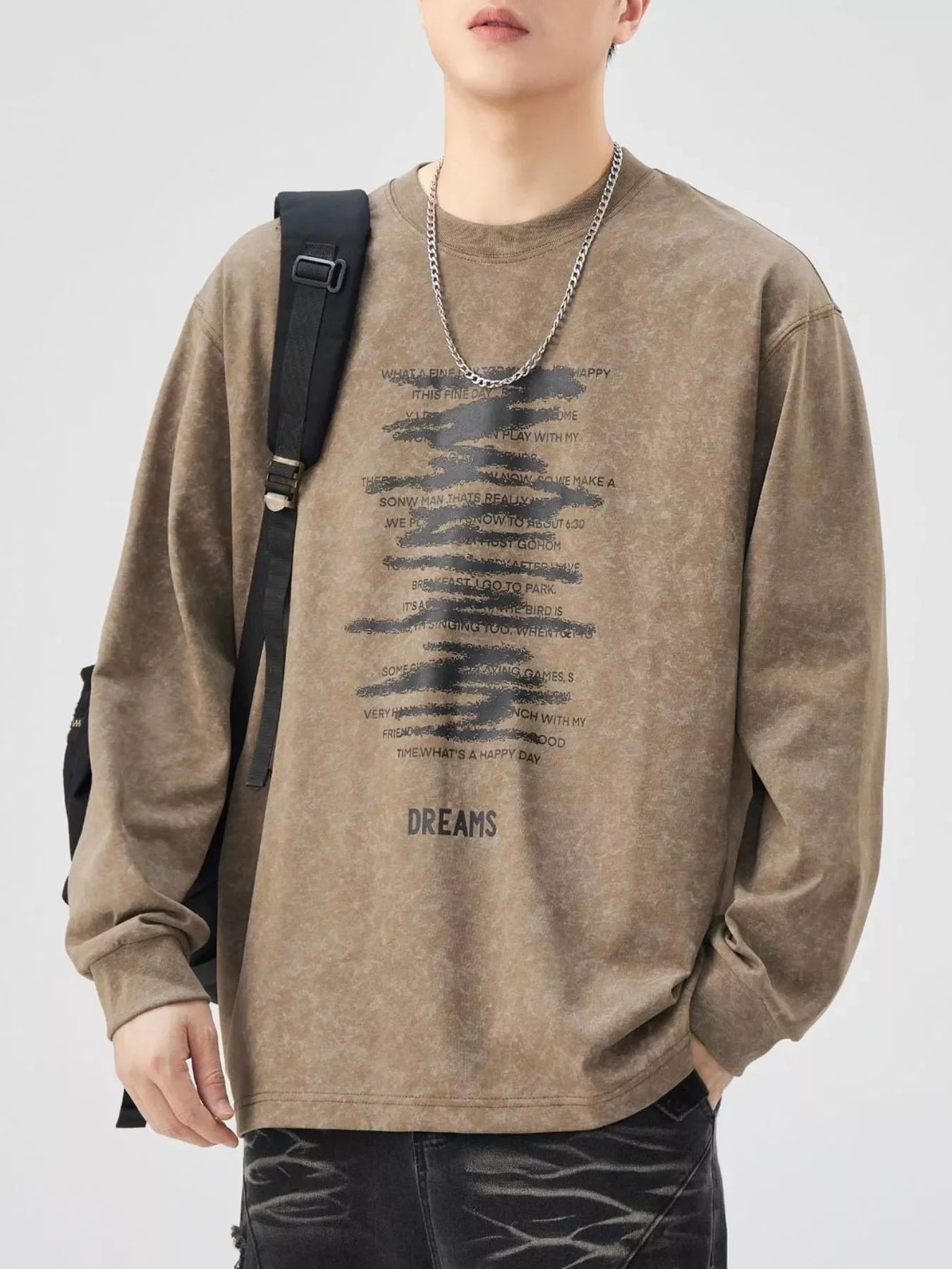 Plus Size Oversized Graphic Long Sleeve T Shirt - Southern Shores Clothing