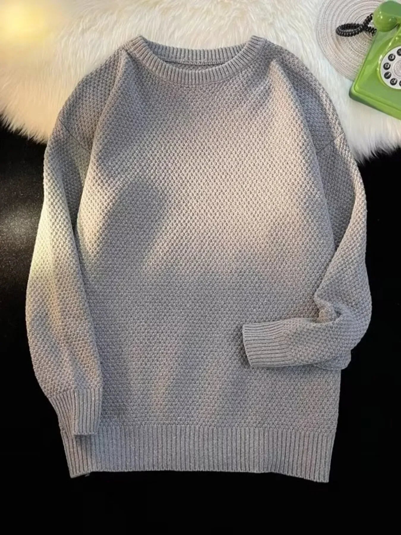 Textured Knit Relaxed Fit Coastal Sweater - Southern Shores Clothing