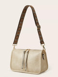 Vintage Style Patterned Strap Crossbody Bag - Southern Shores Clothing