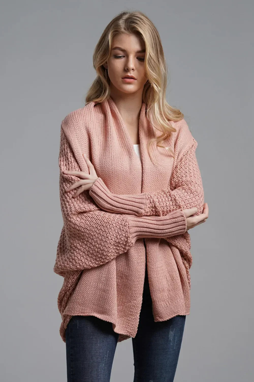 Open Front Batwing Sleeve Cardigan Lightweight - Southern Shores Clothing