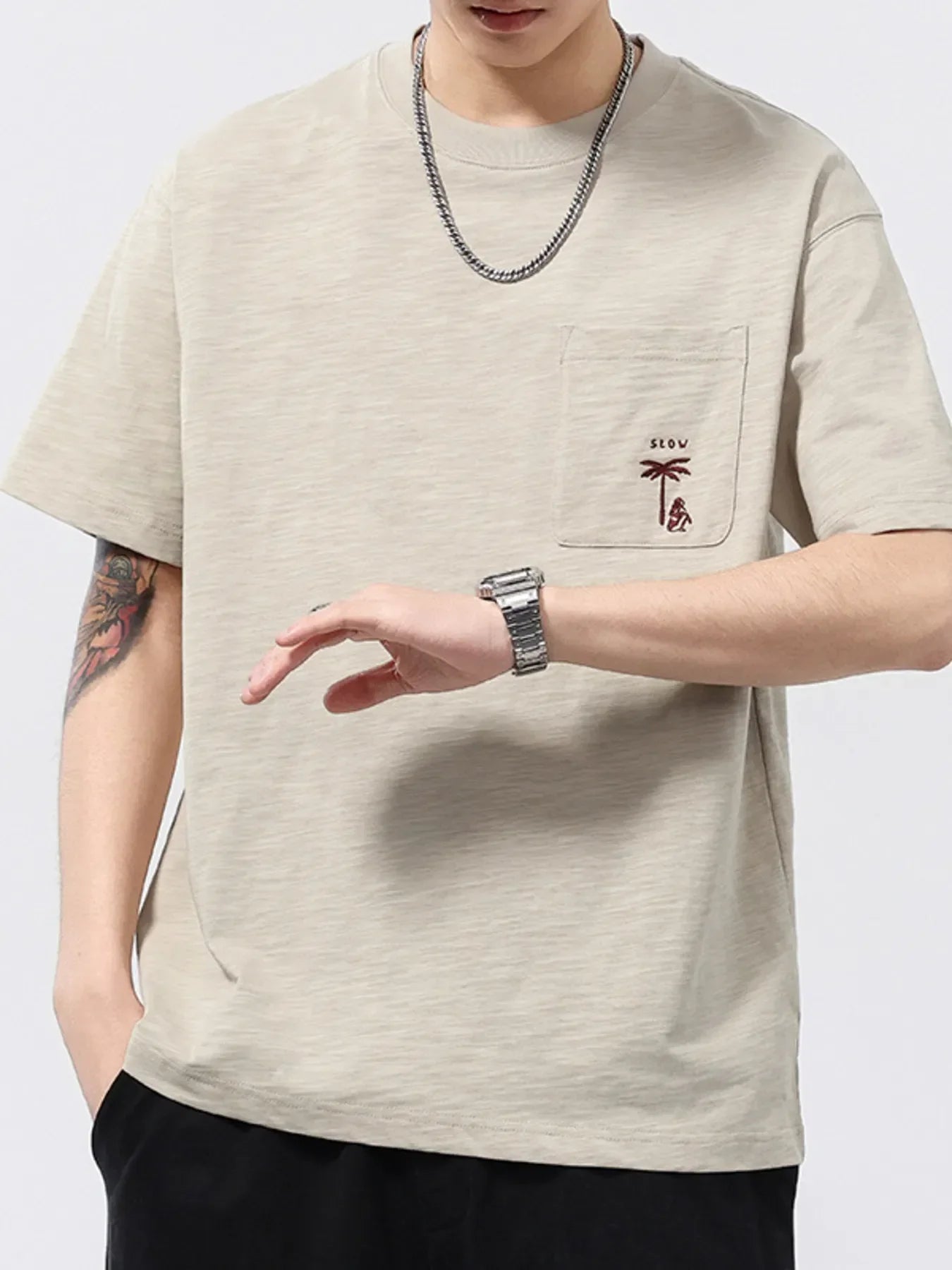 Plus Size Oversized Round Neck Half Sleeve T Shirt - Southern Shores Clothing