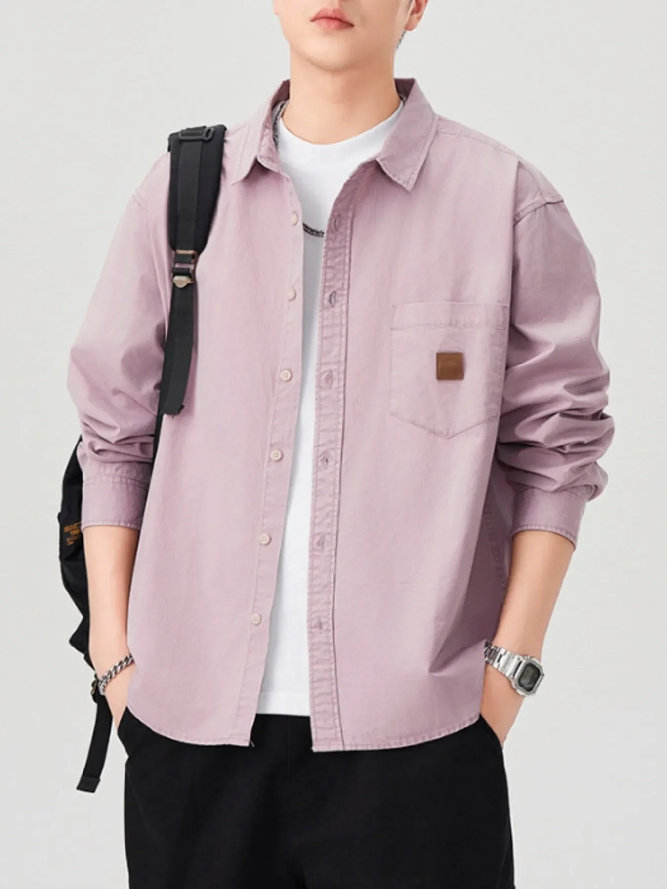 Plus Size Long Sleeve Button Up Shirt Relaxed Fit - Southern Shores Clothing