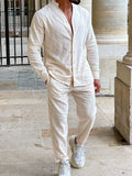 Men's Button Up Long Sleeve Top and Pants Set - Southern Shores Clothing
