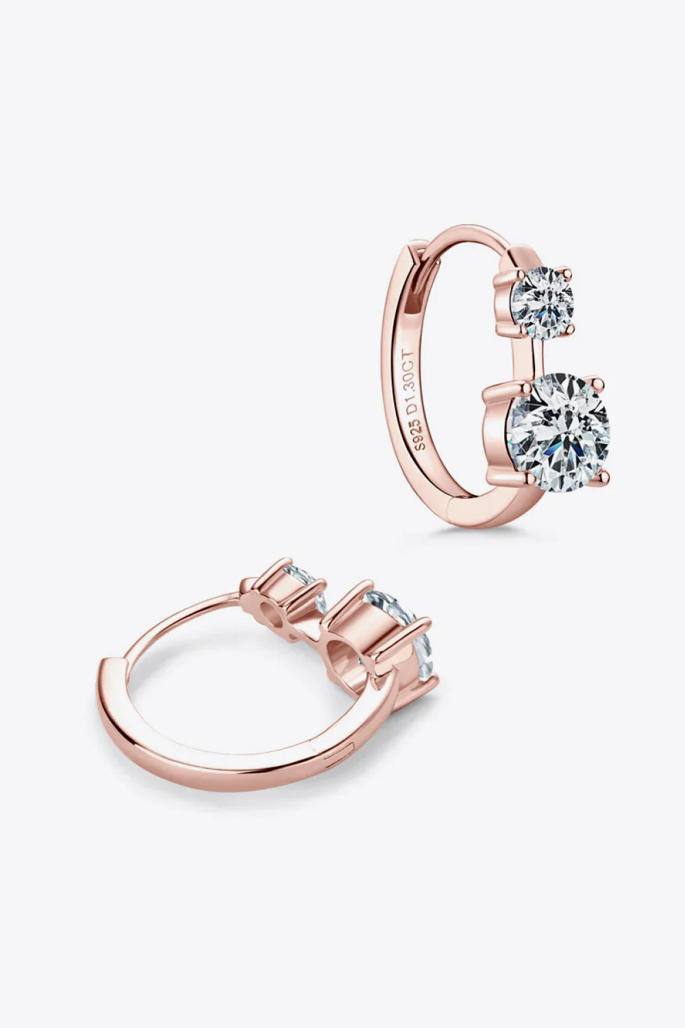 1.3 Carat Moissanite Sterling Silver Earrings