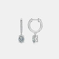 3 Carat Moissanite Sterling Silver Earrings - Southern Shores Clothing