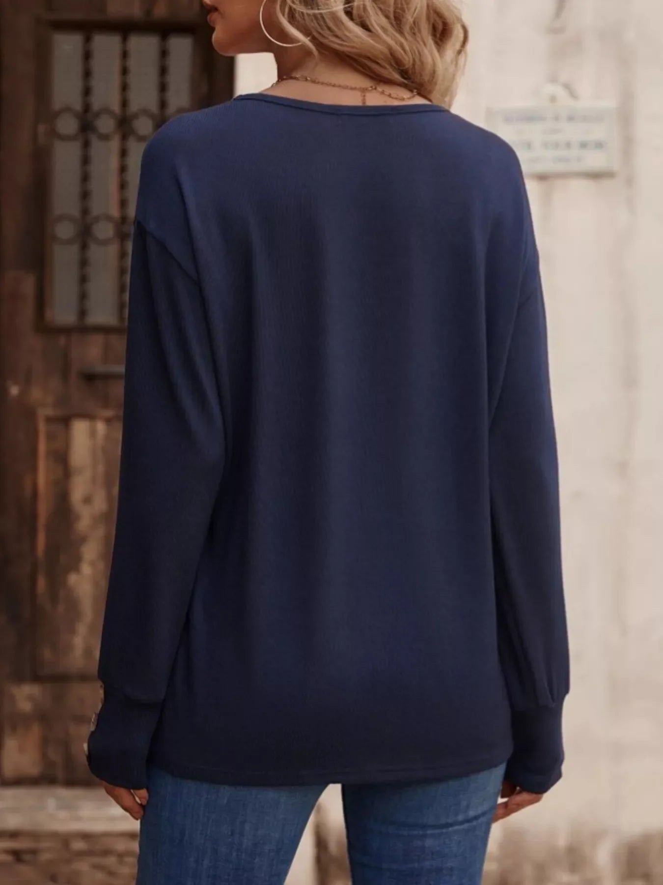 V-Neck Long Sleeve T-Shirt - Southern Shores Clothing