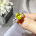 3 Carat Moissanite Oval Ring In 925 Sterling Silver Gleaming - Southern Shores Clothing