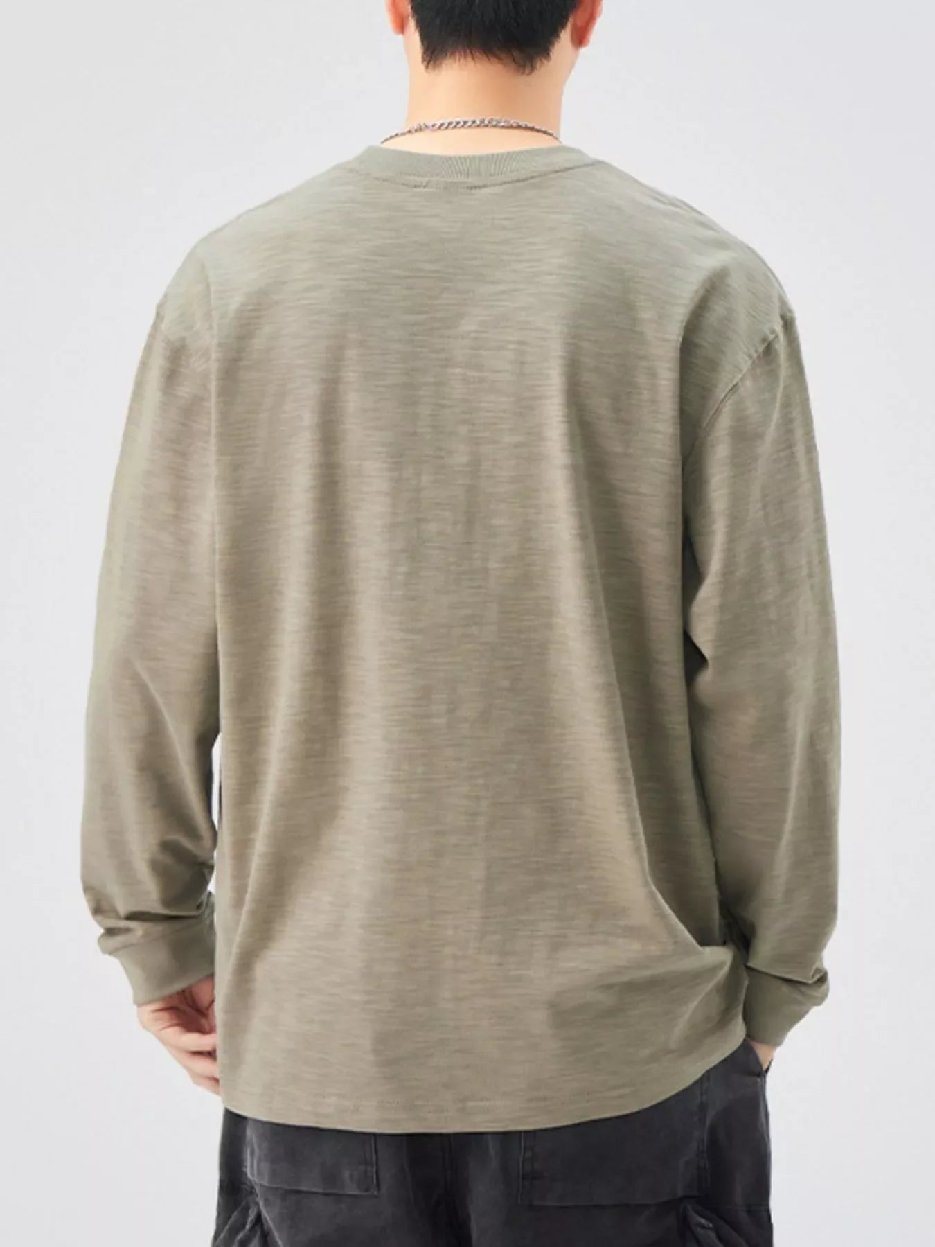 Plus Size Long Sleeve Cotton T Shirt Casual - Southern Shores Clothing